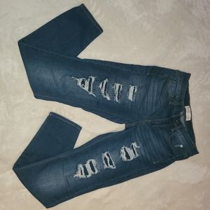 Distressed jeans